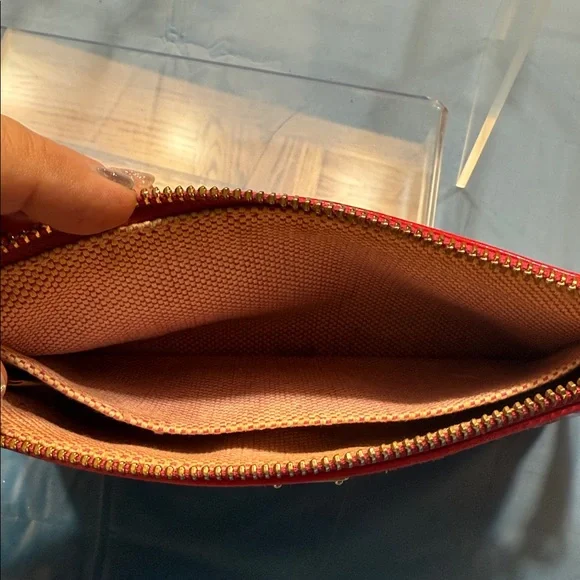 Dooney & Bourke Shiny Red Wristlet - Picture 6 of 9